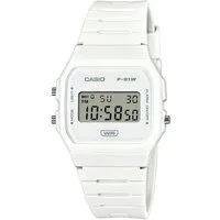 CASIO TIMELESS COLLECTION Chronograph F-91WB-7AEF, Quarzuhr, Armbanduhr, Damenuhr, Herrenuhr, Digitaluhr, Resinarmband