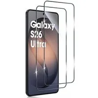 SmartUP Displayschutzglas 2X Schutzglas für Samsung Galaxy S26 Ultra Display Panzerfolie Full 9H für Samsung Galaxy S26 Ultra, kompletter Rundumschutz