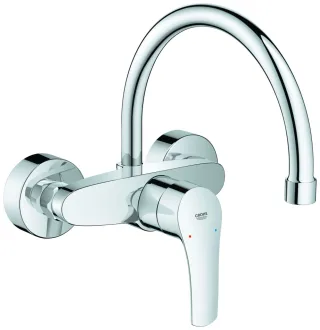 GROHE EH-Küchenarmatur Eurosmart 32482_3 Wandmontage Ausl. 244mm chrom, 32482003 32482003