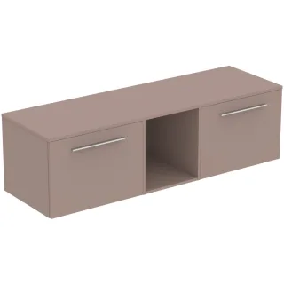 Ideal Standard Möbel-Set 160cm i.life B 2 Auszüge 1 mi.off.Fach Gr.Chrom Greige matt, T5846NH T5846NH