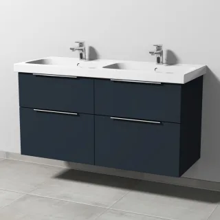 Sanipa 3way Waschtischunterbau zu Geberit iCon Light Waschtisch mit 4 Auszügen, Marine-Matt UP5771R