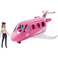 Barbie Spielzeug-Flugzeug Traumflugzeug mit Puppe (GBJ33)