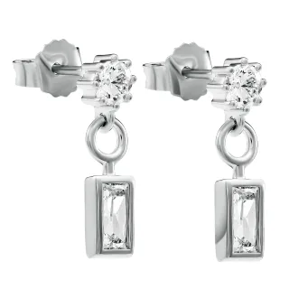 Orphelia 'Madelyn' Damen 925er Sterling Silber Tropfenohrringe - Silber ZO-7583