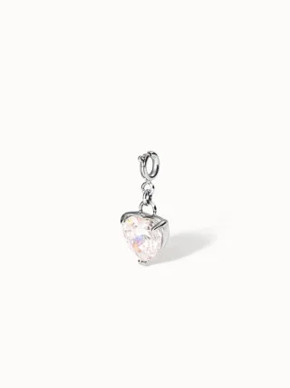 PURELEI Flex Weißes Herz Charm