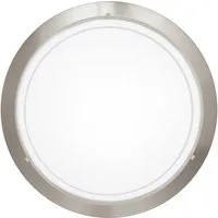 EGLO Deckenleuchte PLANET 1, Dimmfunktion, ohne Leuchtmittel, Wohnzimmerlampe, Flurlampe, Esszimmer, Büro, zeitlos, 29x29x8,5cm