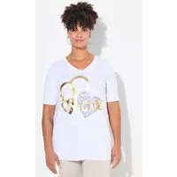 MIAMODA T-Shirt T-Shirt A-Linie Herz-Motiv