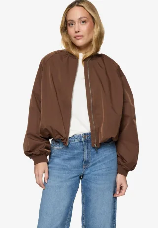 zero - Bomberjacke mit Reißverschluss downtown brown - Gr. - 40