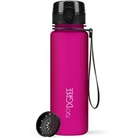 720°DGREE Trinkflasche Trinkflasche uberBottle softTouch mit Sieb fuchsia pink 0,5l