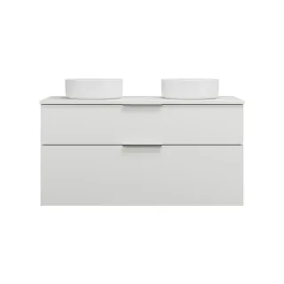 Burgbad Keramik Waschtisch-Set Eqio Weiß Matt/Alpinweiss, SGUO120F6014C0001 SGUO120F6014C0001