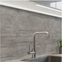KitchenYeah Küchenrückwand Muster selbstklebend (keine Folie) Muster - Beton - Grau, (1-tlg), Spritzschutz, Küche, Rückwand, Küchenwand, Küchenfront, 30x20 cm