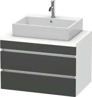 Duravit DuraStyle Konsolenwaschtischunterbau wandhängend Graphit & Weiß Matt 800x548x512 mm - DS5317 DS531704918