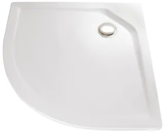 HSK Marmor-Polymer Viertelkreis Duschwanne 90 x 90 x 3,5 cm, weiss, ohne Schürze 575090-A