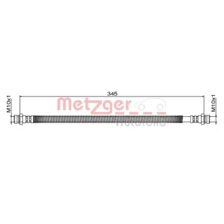 Metzger Bremsschlauch hinten rechts Kia Sorento 1 4111881