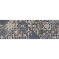 Primaflor-Ideen in Textil Vinyl-Läufer Küchenläufer VERSAILLE, Made in Belgium, rechteckig, Höhe: 2,5 mm, Läufer aus Vinyl, abwischbar, Motiv Fliesenoptik Ornamente, Küche