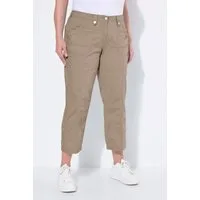 Ulla Popken Funktionshose 7/8-Cargohose Krempelriegel Komfortbund