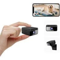 SpionProfi Überwachungskamera 4k Wifi Mini Kamera Wlan mit Nachtsicht & Bewegungsmelder Haus Cam (1-tlg., Mini Wifi Live Überwachungskamera Ideal für Haus Vogelhaus Nistkasten)