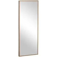 MC Star Standspiegel Ganzkörperspiegel Wandspiegel 125x45cm mit Holzrahmen in Natur (für Garderobe Flur oder Schlafzimmer)