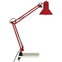 Brilliant Tischleuchte HOBBY, ohne Leuchtmittel, 70cm Höhe, E27 max. 40W, schwenkbar, Metall, Druckschalter