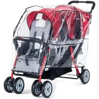 Foundations Kombi-Kinderwagen Regenabdeckung 3-Sitzer, Für Foundations Krippenwagen "3-Sitzer"