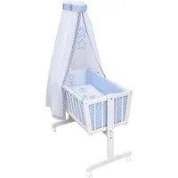 Baby-Delux Babybettwäsche Baby Wiegenset, Textilien, 6 teilig, Wiegenset 6-tlg. für Babywiege 90x40 (ohne Wiege) verschiedene Designs