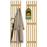 Bellamio Garderobenpaneel Sava (2 St., 2er-Set), Flurgarderobe aus Bambus, 110x25 cm