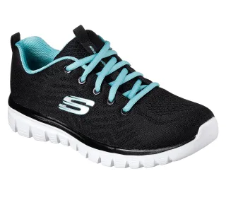 Skechers Sport Womens GRACEFUL GET CONNECTED Sneakers Women Schwarz