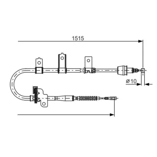 Bosch Handbremsseil hinten links Kia Picanto 1
