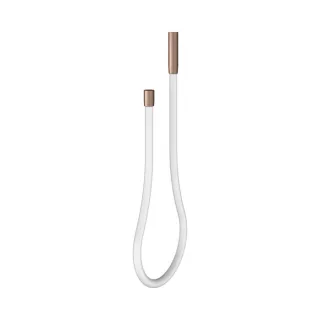 KEUCO Universal Gussschlauch 59996291851 1800mm, Schlauch weiß, Rotgold gebürstet / weiß
