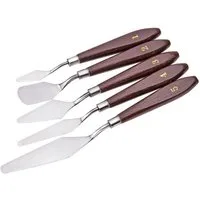 König Design Malerspachtel Spachtelset Spachtel Künstler Set (Packung, 5-St., Stück) Spachtelmesser Ergonomischer Griff für präzise Maltechniken