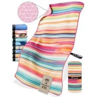 NirvanaShape Strandtuch Reise Handtuch Strandtuch XXL - Strandhandtuch, Mikrofaser Badetuch
