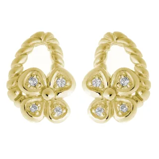 Orphelia Ohrstecker für Damen, 925 Sterlingsilber, Gold ZO-6020/2