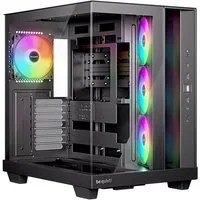be quiet! PC-Gehäuse Light Base 500 LX Black, vollständig verglaste Front- und Seitenpaneele, Show Case Dual Chamber