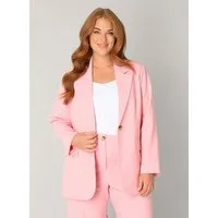 Base Level Curvy Jackenblazer Yelena mit großen Knopf
