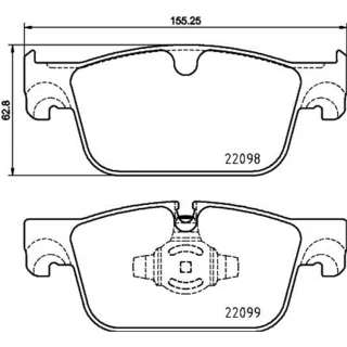 Hella Bremsbel?ge vorne Volvo S60 S90 V60 V90 Xc60 2,0