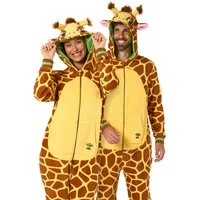 Opposuits Kostüm Giraffe Onesie, Der Overall beweist: jedes Tier eignet sich zum Kuscheln!