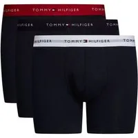 Tommy Hilfiger Underwear Boxershorts 3P BOXER BRIEF WB (Packung, 3-St., 3er-Pack) mit kontrastfarbenem Logobund