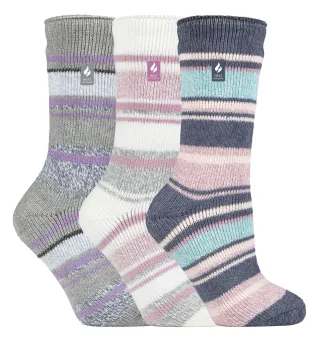 HEAT HOLDERS - 3er-Pack Multipack Damen Isolierte Thermo-Socken für den Winter - Provence