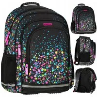 Starpak Schulrucksack Starpak Schulrucksack Mädchen Galaxy Sterne Ergonomisch 23L (1-tlg)