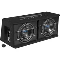 Hifonics TDA250R 2 x 25 cm (10) Aktiv-Dual-Bassreflex Subwoofer Auto-Subwoofer (300 W, max.: W 25 cm)