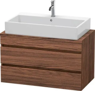 Duravit DuraStyle Konsolenwaschtischunterbau wandhängend Nussbaum dunkel Matt 900x478x512 mm - DS530 DS530802121
