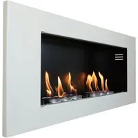 Kaminbau Mierzwa Echtfeuer-Dekokamin Aurora (Supreme, Brenngel & Bio-Ethanol Kamin inkl. 6 Brenndosen & Keramische Watte), Farbwahl, Gelkamin, Ethanolkamin, Kaminofen, Wandkamin