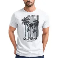 Neverless Print-Shirt Neverless® Herren T-Shirt Los Angeles California USA Sommer Bedruckt mit Print