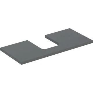 Geberit ONE Waschtisch-Platte, Ausschnitt mittig, für Aufsatzwaschtisch Schalenform 505274003