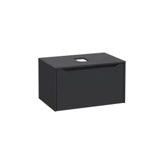 VitrA New Integra Square Waschtischunterschrank (Aufsatzwaschtisch) mit 1 Vollauszug 76 Matt,80275 80275