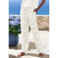 LASCANA Pyjamahose (1-tlg) mit elastischem Bund in gesmokter Optik