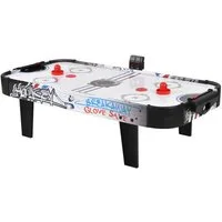 COSTWAY Air-Hockeytisch 3,5ft, mit LED-Punktezähler, 106,5 x 53,5 x 30,5 cm