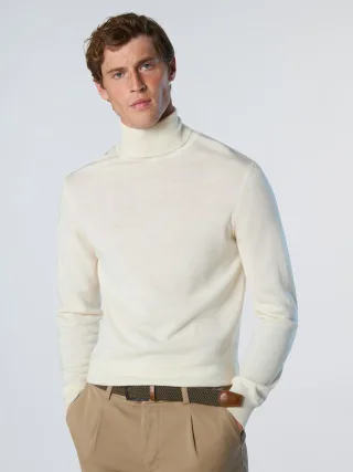 North Sails Pullover Rollkragenpullover aus Merinowolle