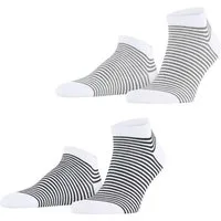 Esprit Sneakersocken Fine Line (2 Paar) gestreift, schmales Bündchen, bequem