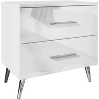 Lookway Nachttisch AURA mit Schubladen, 55x37x55 cm
