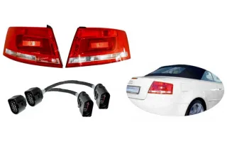 Facelift Heckleuchten LED für Audi A4 8H Cabrio + Adapter